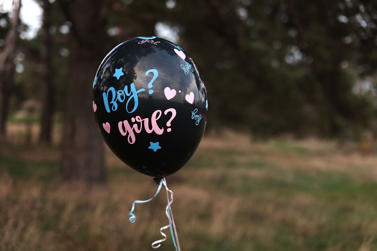 Gender reveal balloon Gender reveal balloon