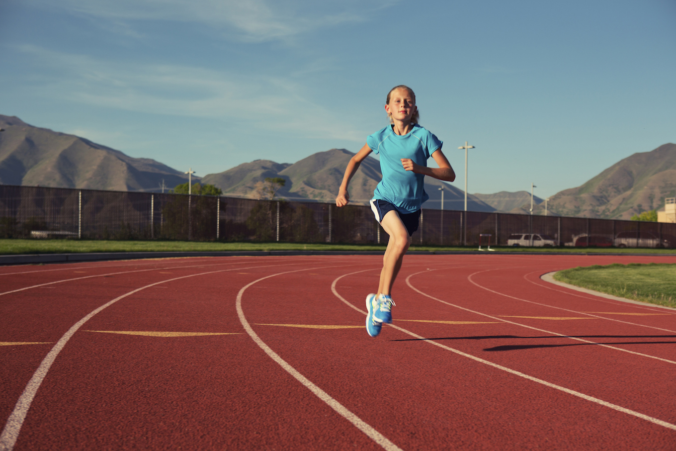 girl running track girl running track